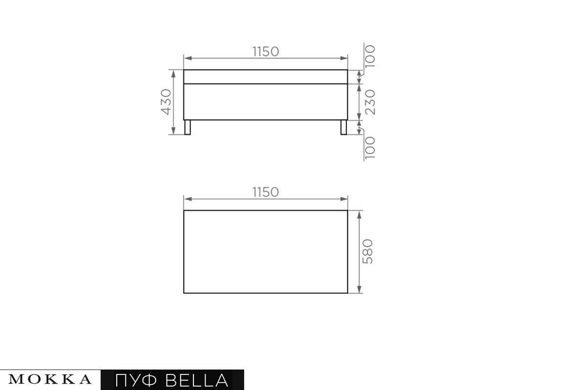 MOKKA BELLA пуф большой фото 3