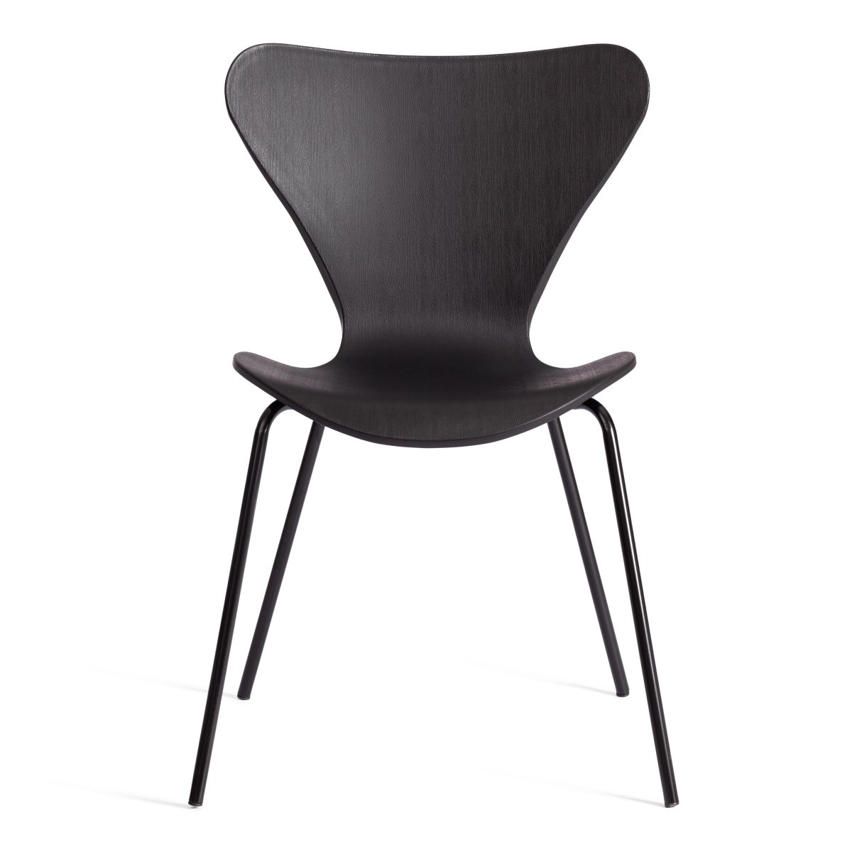 Стул Якобсен/Jacobsen (мод.DC 102-1) пластик/металл, 45х54.5х80см, черный/черный фото 4