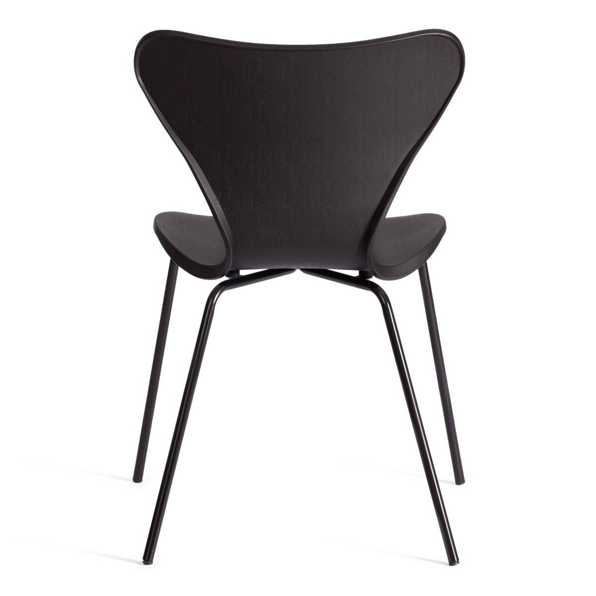 Стул Якобсен/Jacobsen (мод.DC 102-1) пластик/металл, 45х54.5х80см, черный/черный фото 5
