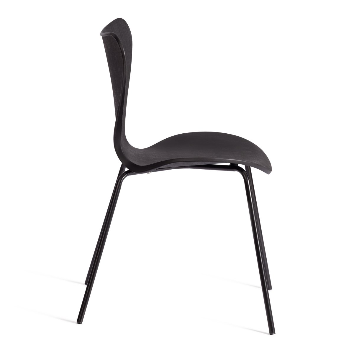 Стул Якобсен/Jacobsen (мод.DC 102-1) пластик/металл, 45х54.5х80см, черный/черный фото 10