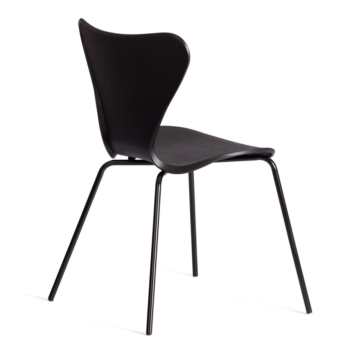 Стул Якобсен/Jacobsen (мод.DC 102-1) пластик/металл, 45х54.5х80см, черный/черный фото 11