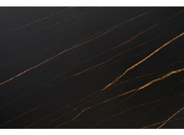 Стол Рио из HPL 300х120см, цвет столешницы черный мрамор, угол R3мм