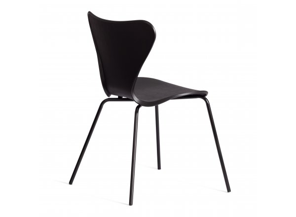 Стул Якобсен/Jacobsen (мод.DC 102-1) пластик/металл, 45х54.5х80см, черный/черный фото 3