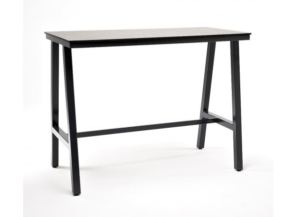 Стол барный Рио из HPL 140х70см, H110, цвет столешницы серый гранит