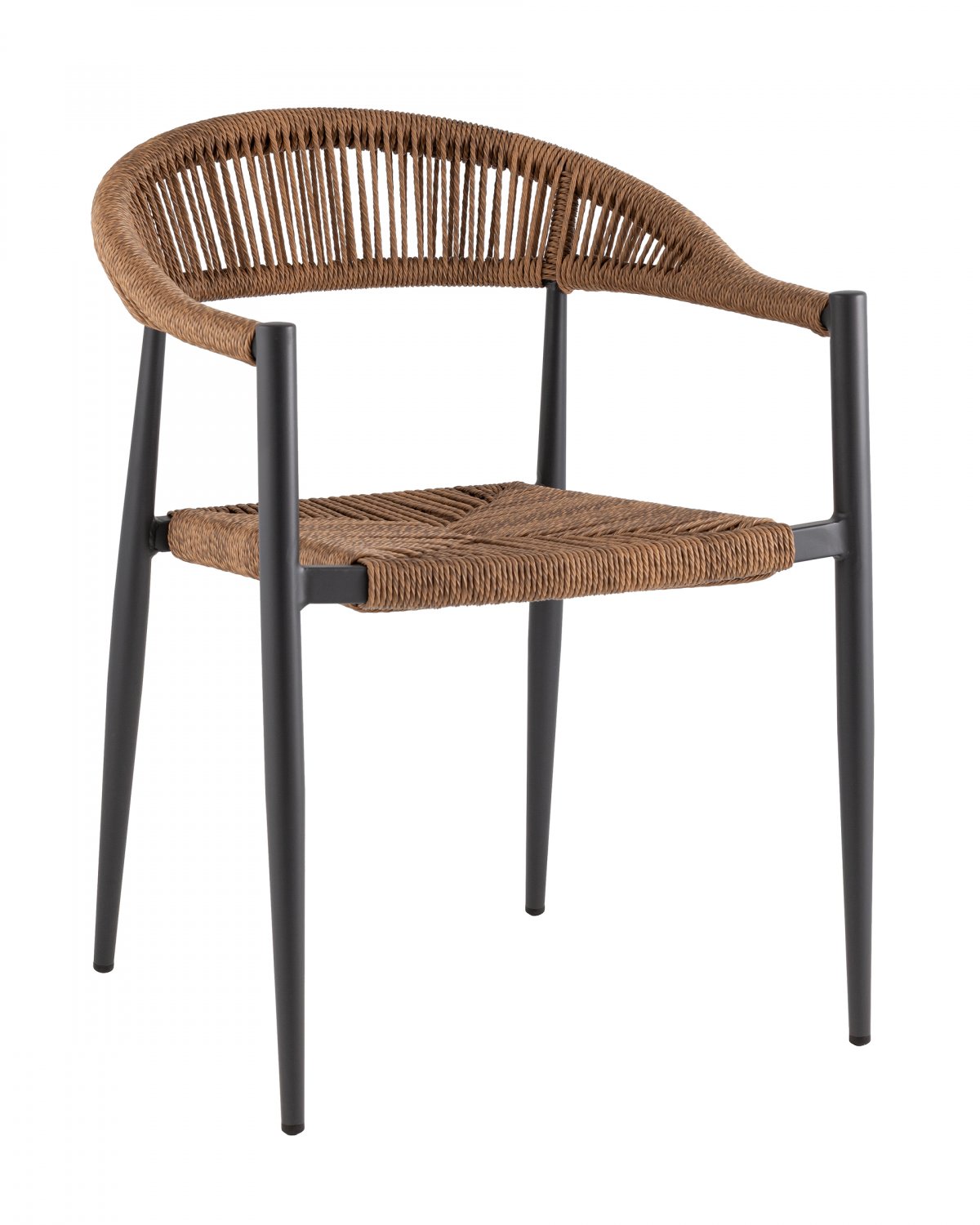 Стул Verol ротанг светло-коричневый ножки антрацит